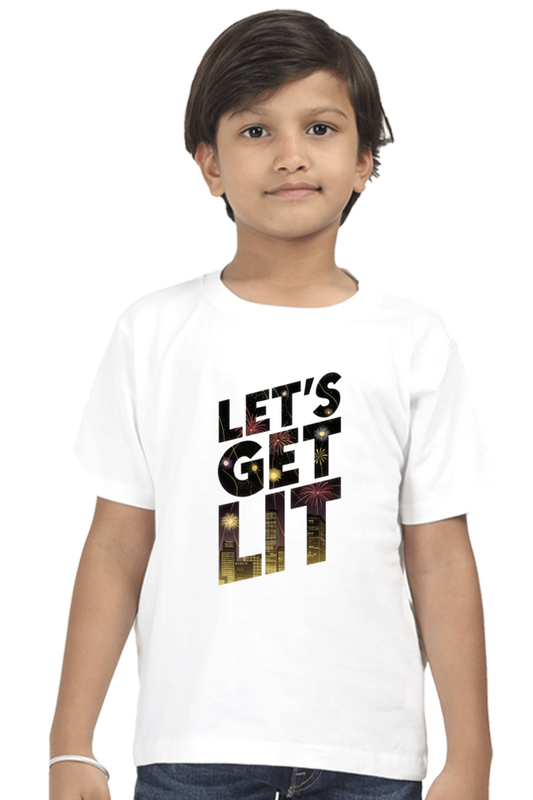 Let's Get Lit - Diwali Theme Boys T-Shirt