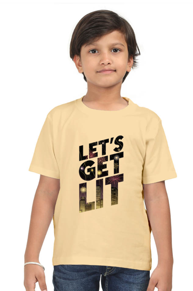 Let's Get Lit - Diwali Theme Boys T-Shirt