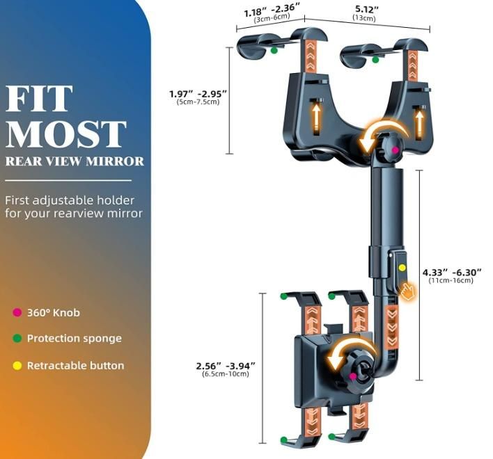 Mirror Mount Truck Auto Bracket Holder Cradle