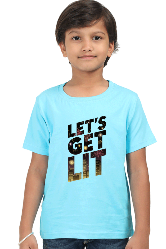 Let's Get Lit - Diwali Theme Boys T-Shirt