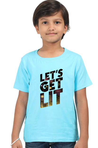 Let's Get Lit - Diwali Theme Boys T-Shirt